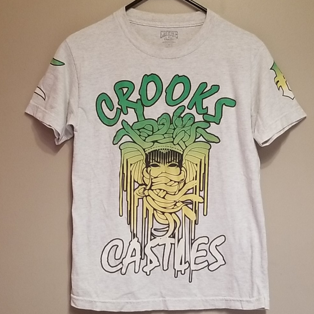 Crooks & Ca$tles  gray medusa tshirt